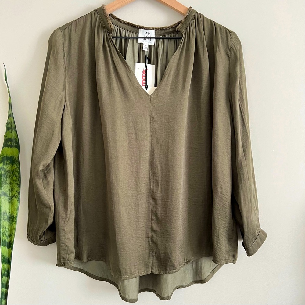DRA Lucienne Blouse Olive Medium